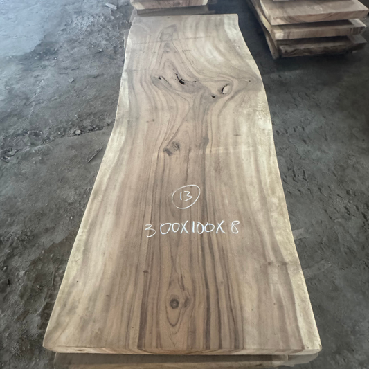 Table à manger en bois massif 300 x 100cm - Bois de Suar