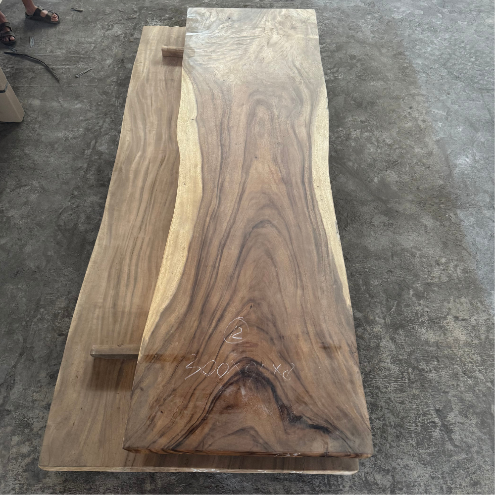 Table à manger en bois massif 300 x 90 cm - Bois de Suar