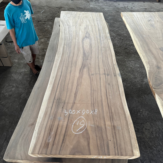 Table à manger en bois massif 300 x 90 cm - Bois de Suar