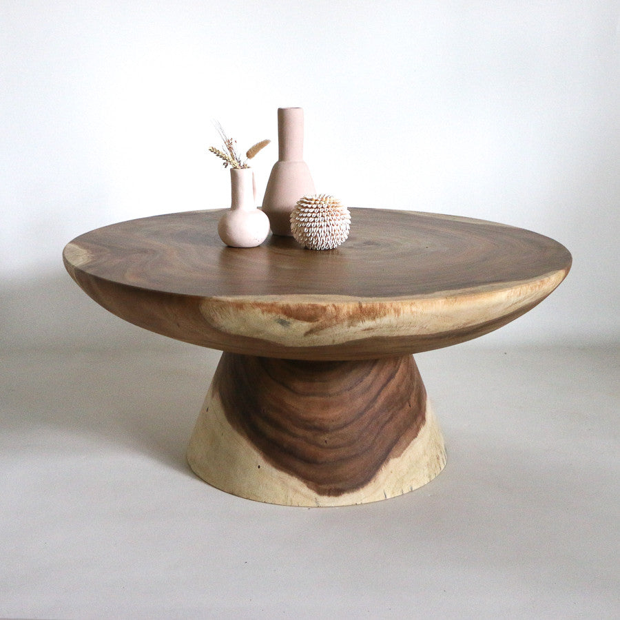 Table basse en bois de suar - Copa 85cm