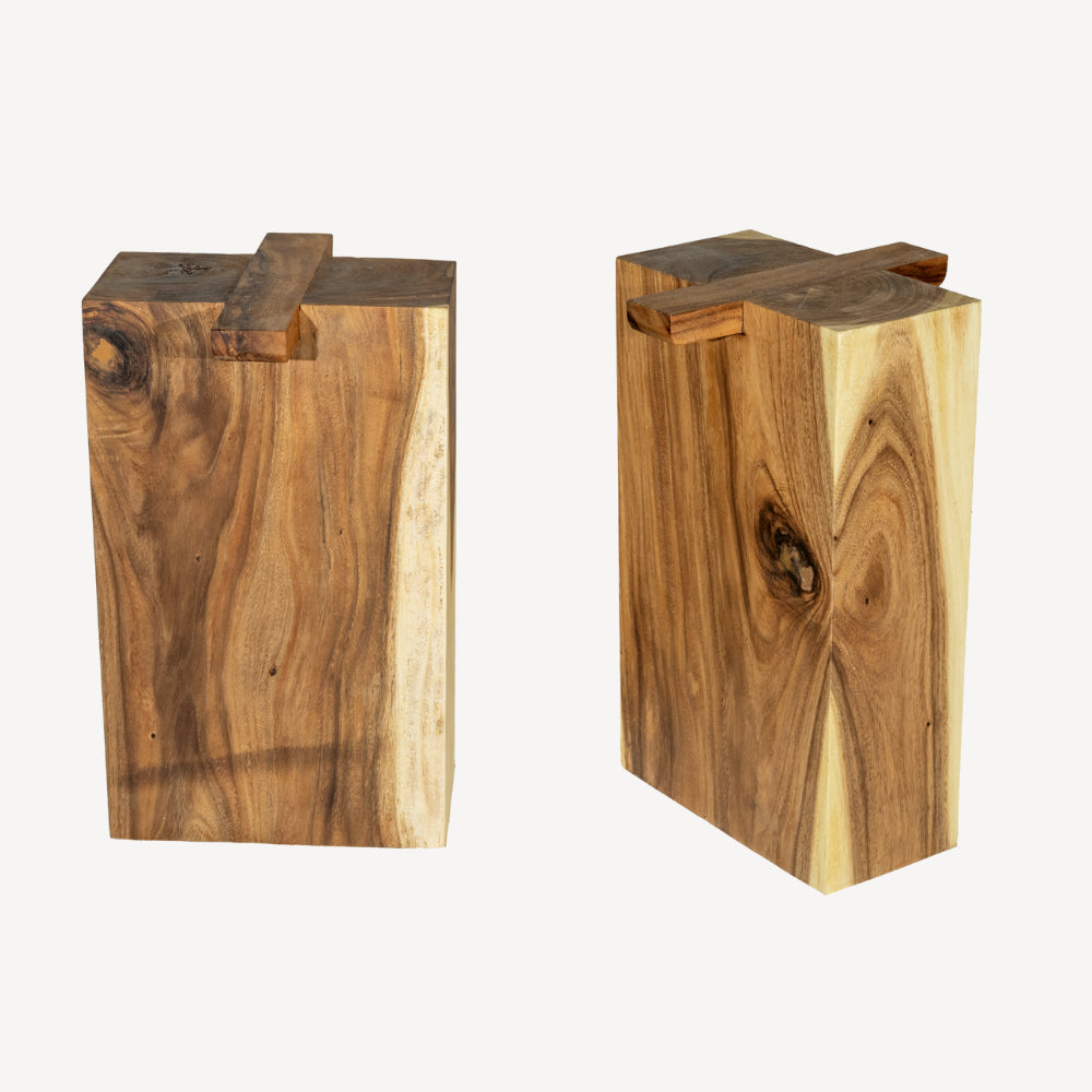 Table à manger en bois massif 230 x 105-110 cm - Bois de Suar