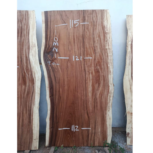 Table à manger en bois massif 230 x 112-121 cm - Bois de Suar