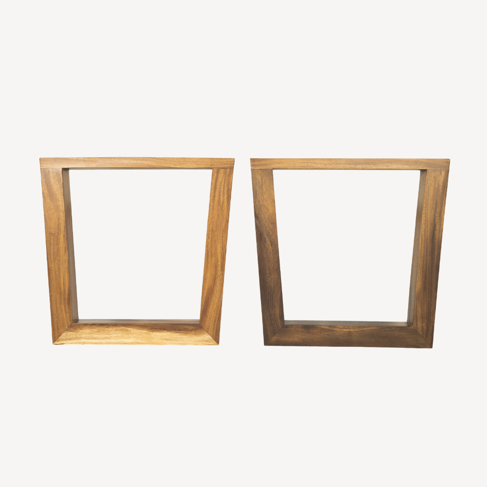 Table à manger en bois massif 230 x 91-97 cm - Bois de Suar