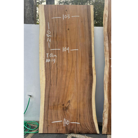 Table à manger en bois massif 240 x 103-110 cm - Bois de Suar