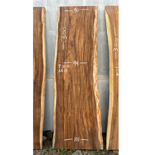 Table à manger en bois massif 300 x 90-101cm - Bois de Suar