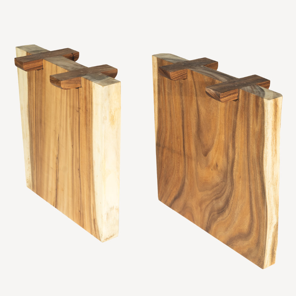 Table à manger en bois massif 300 x 102 -112 cm - Bois de Suar