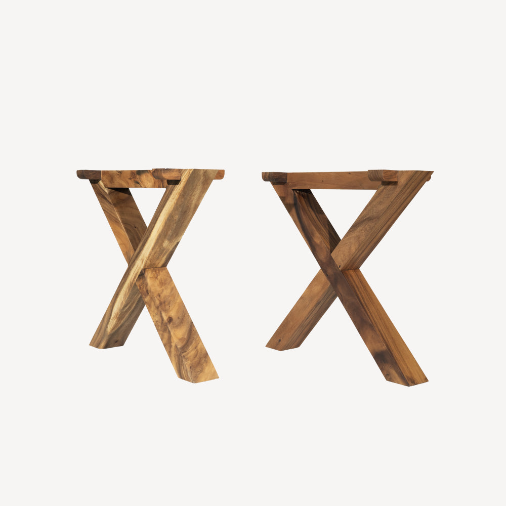 Table à manger en bois massif 300 x 103 -119 cm - Bois de Suar