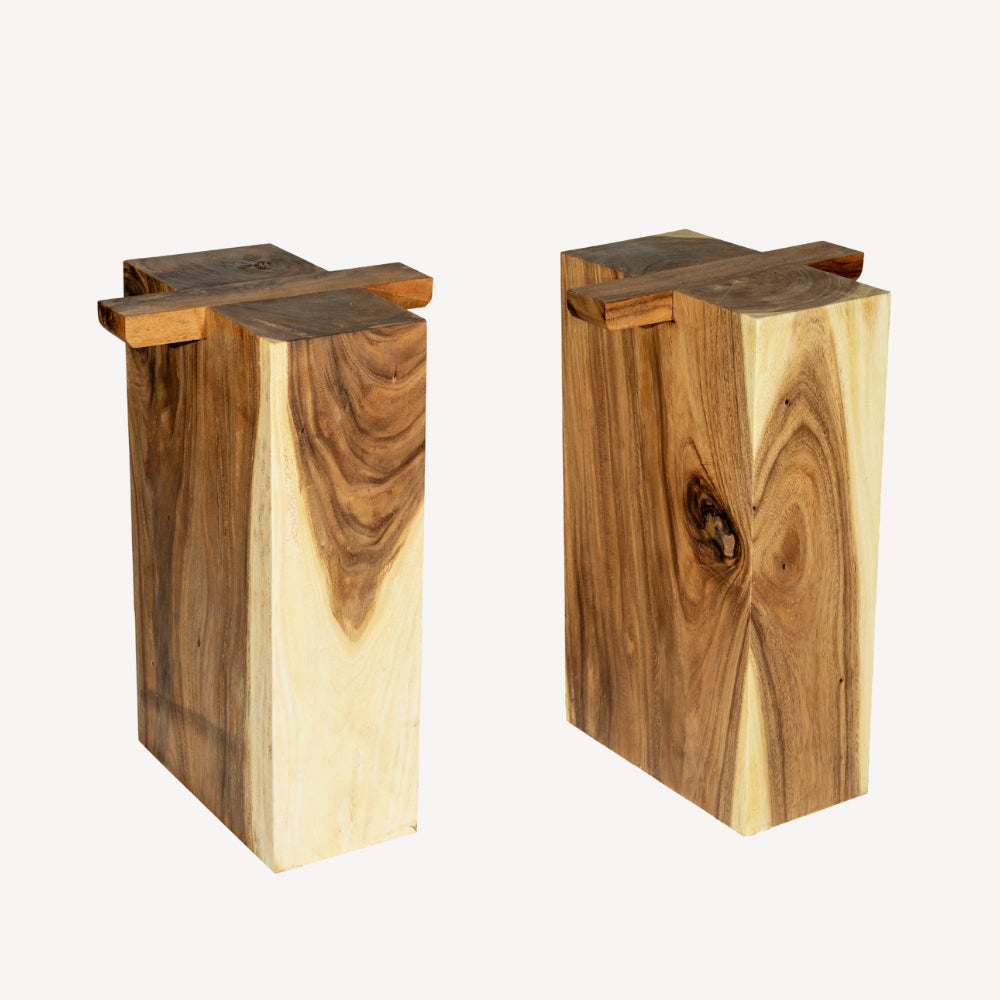 Table à manger en bois massif 300 x 79-87 cm - Bois de Suar