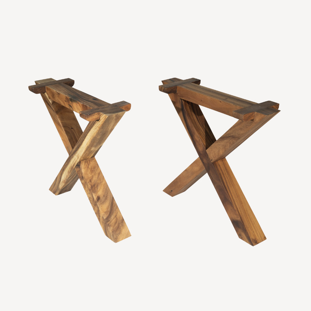 Table à manger en bois massif 300 x 79-87 cm - Bois de Suar