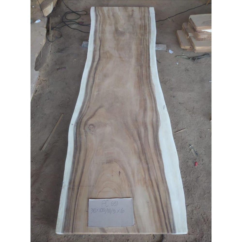 Table à manger en bois massif 300 x 88-100 cm - Bois de Suar