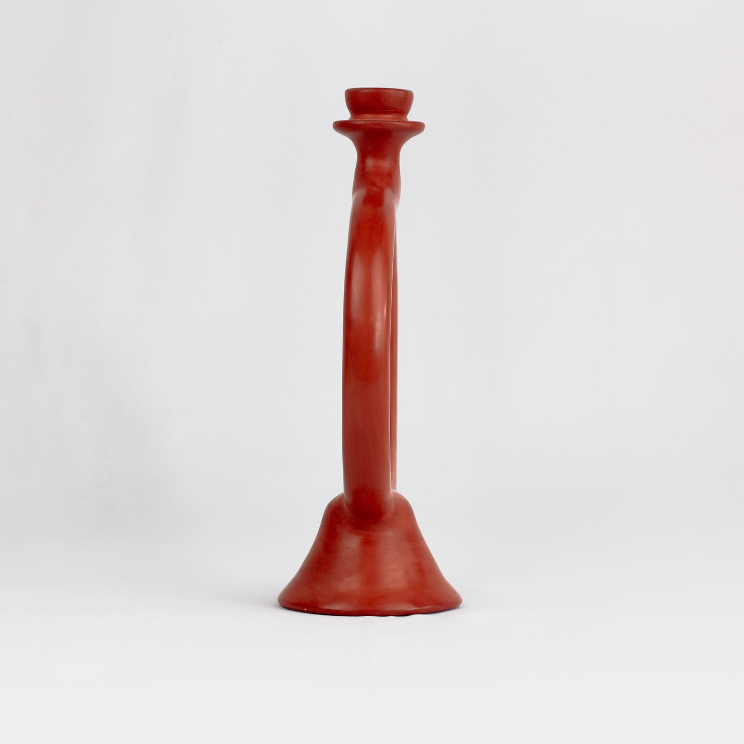 Bougeoir rond en argile