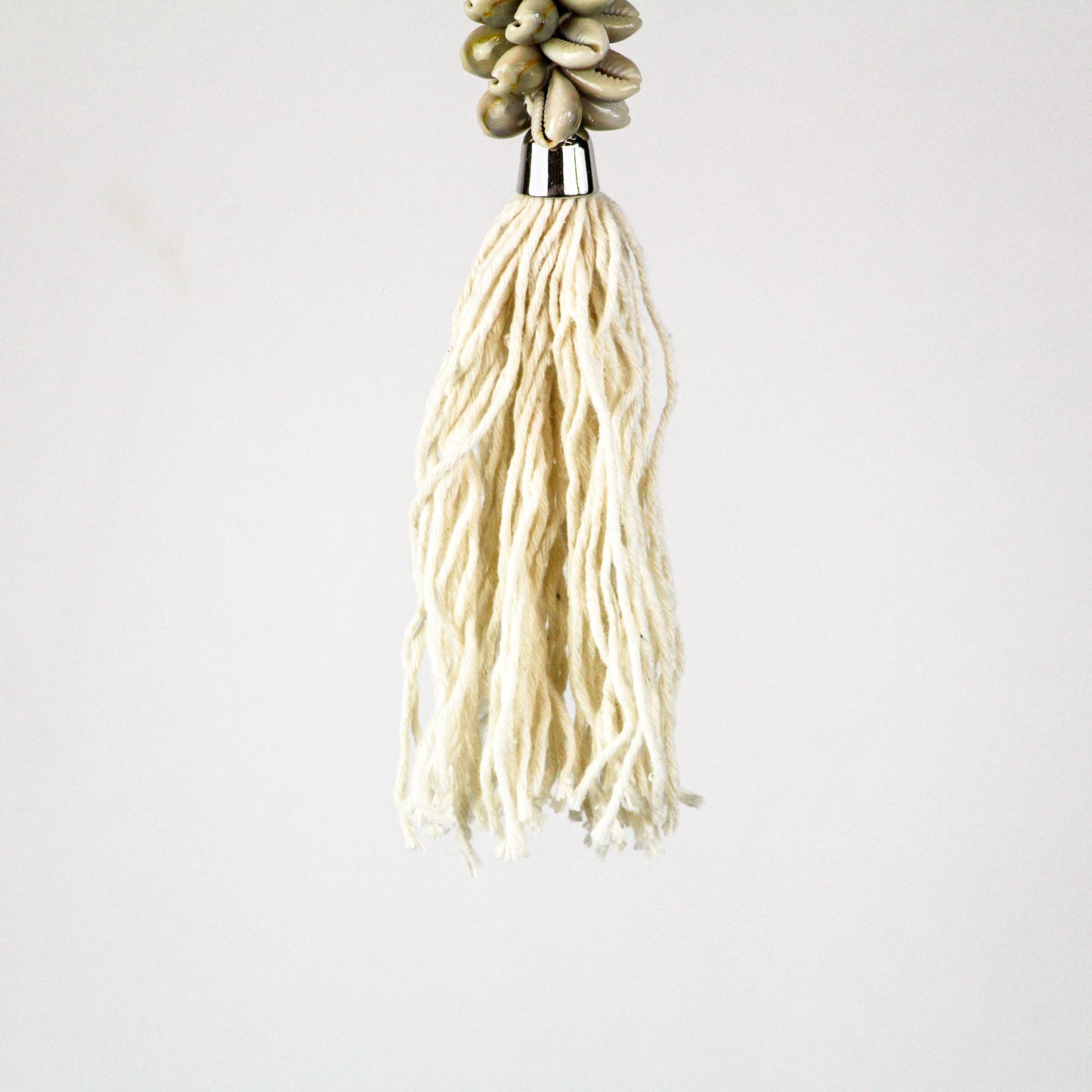 Porte-clés coquillages - blanc fin