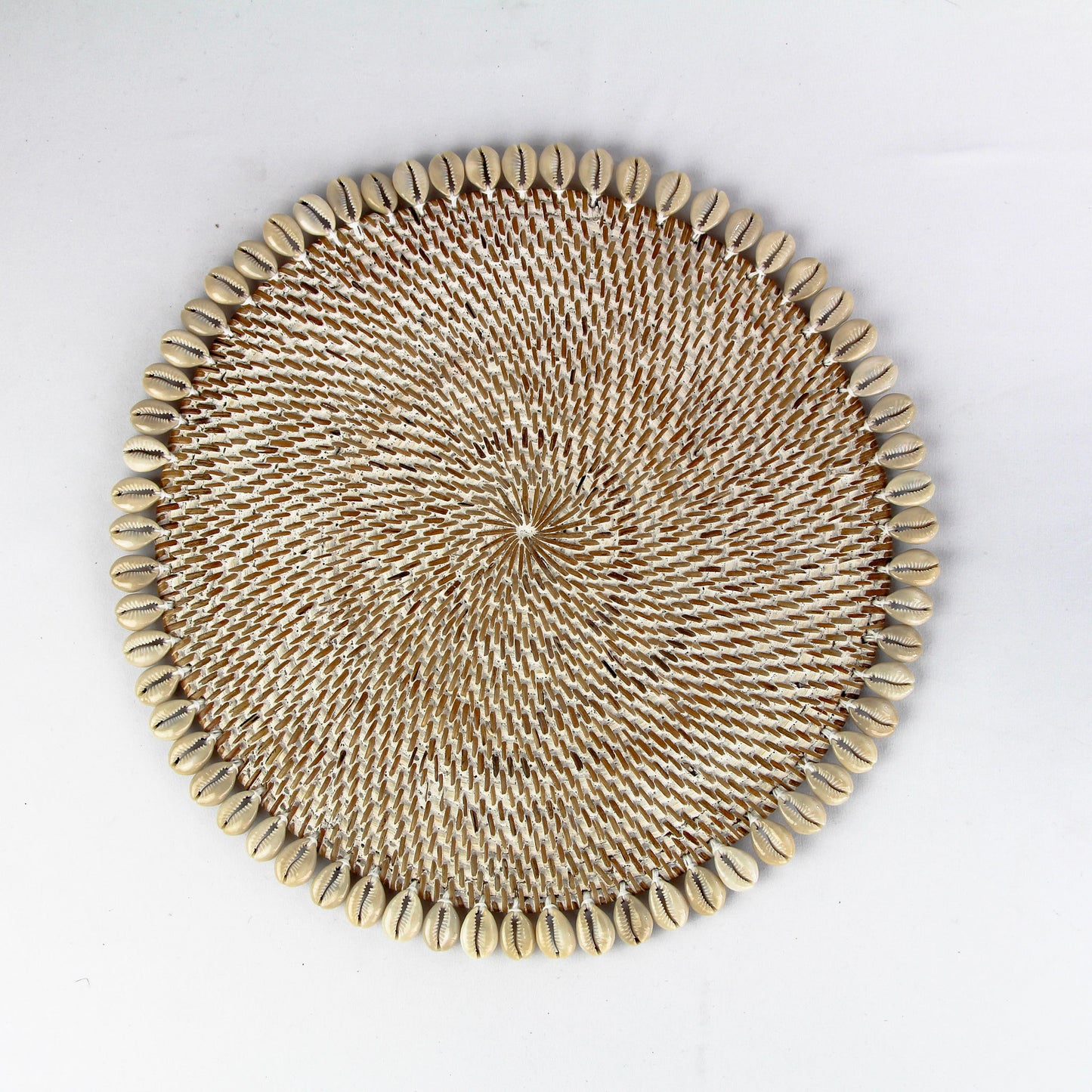 Set de table coquillages - blanc et marron