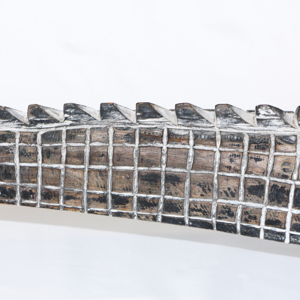 Sculpture Crocodile en bois