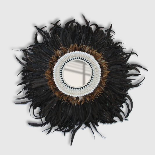 Miroir plumes noires - Juju Hat