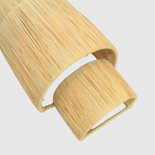 Applique murale en raphia