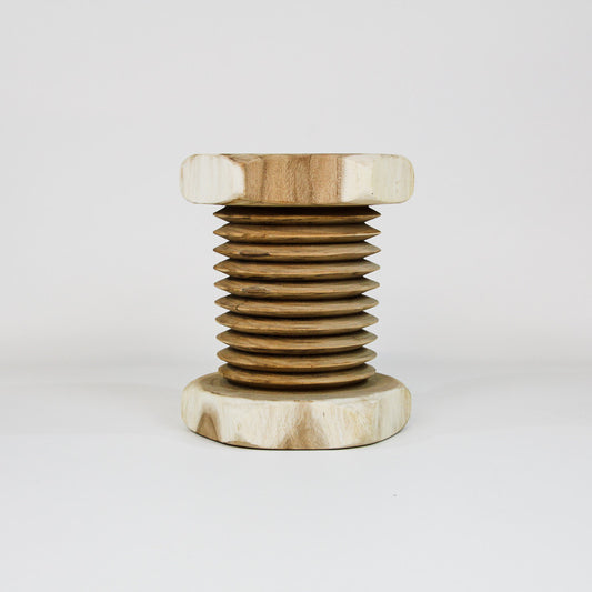Stool Baut en bois de suar massif naturel