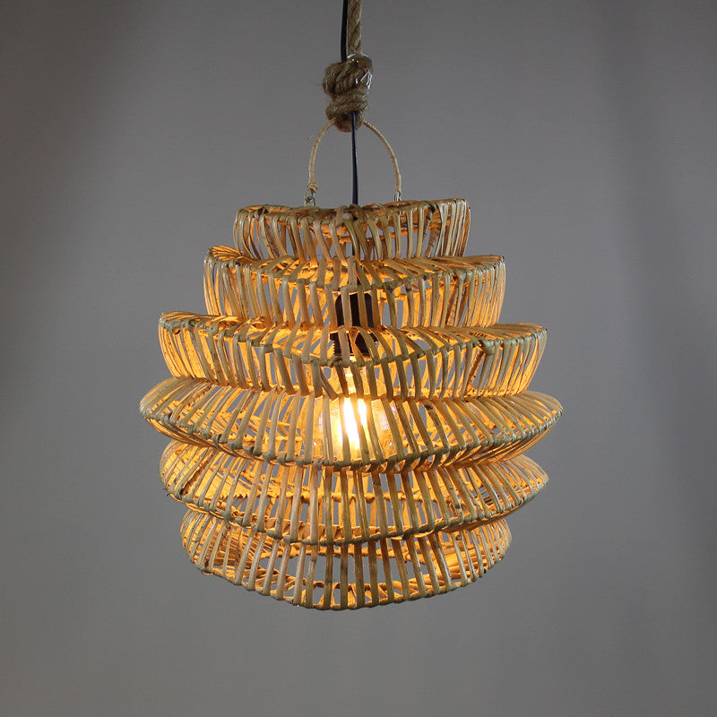 Suspension en rotin - Pieet