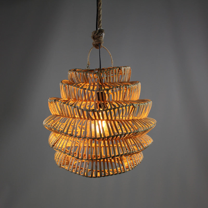 Suspension en rotin - Pieet