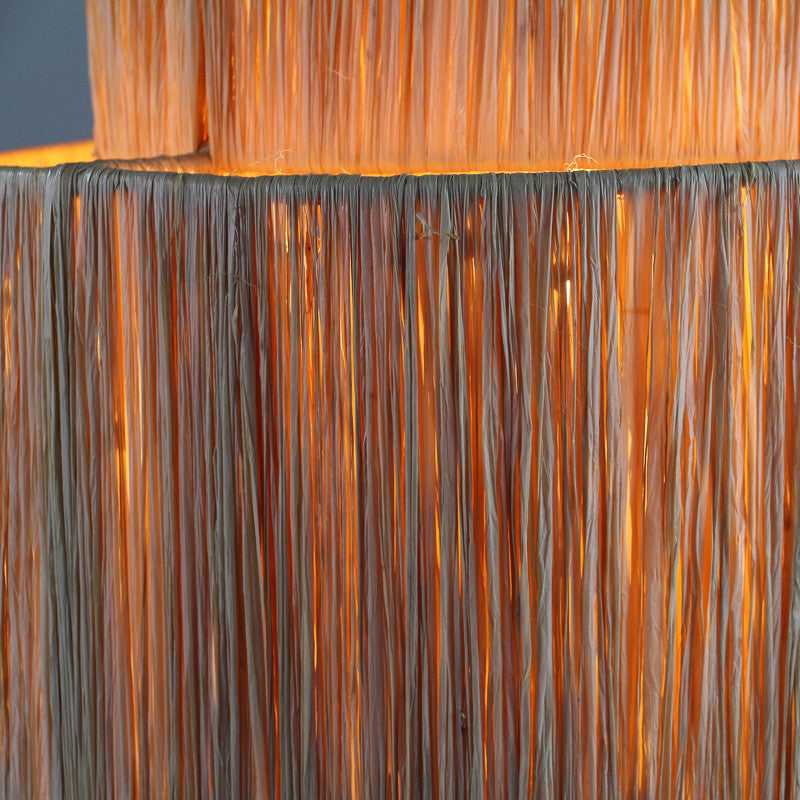 Suspension luminaire Fès en raphia