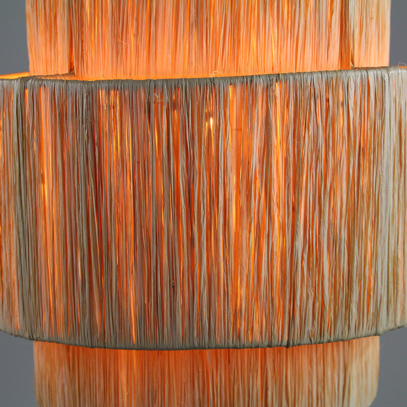 Suspension luminaire Fès en raphia