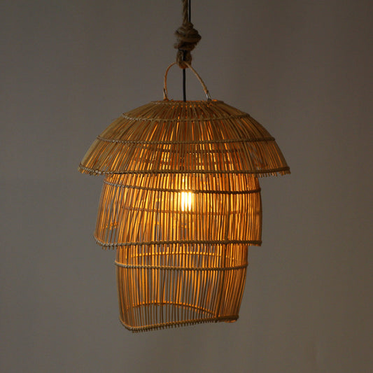 Suspension en rotin - Mushroom