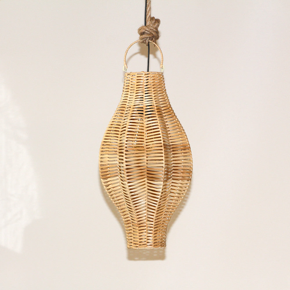 Suspension en rotin - Flower