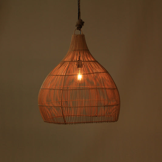 Suspension en rotin - Cloche