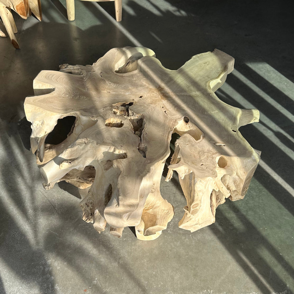 Table basse en racines de teck - ref 1157