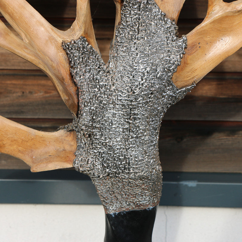 Sculpture racines de teck sur socle (220*150*55 cm)