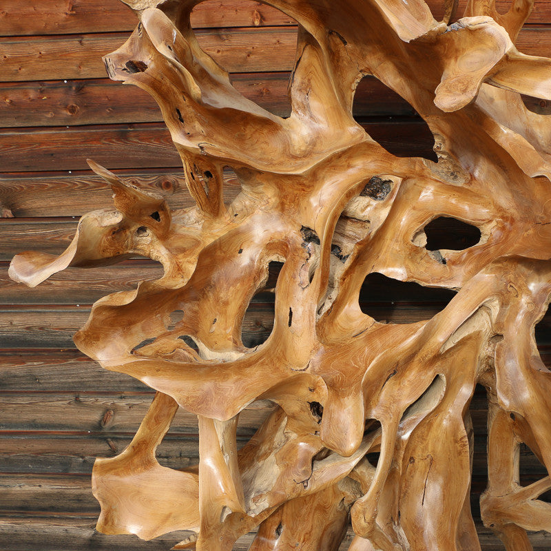 Sculpture racines de teck sur socle (220*150*55 cm)