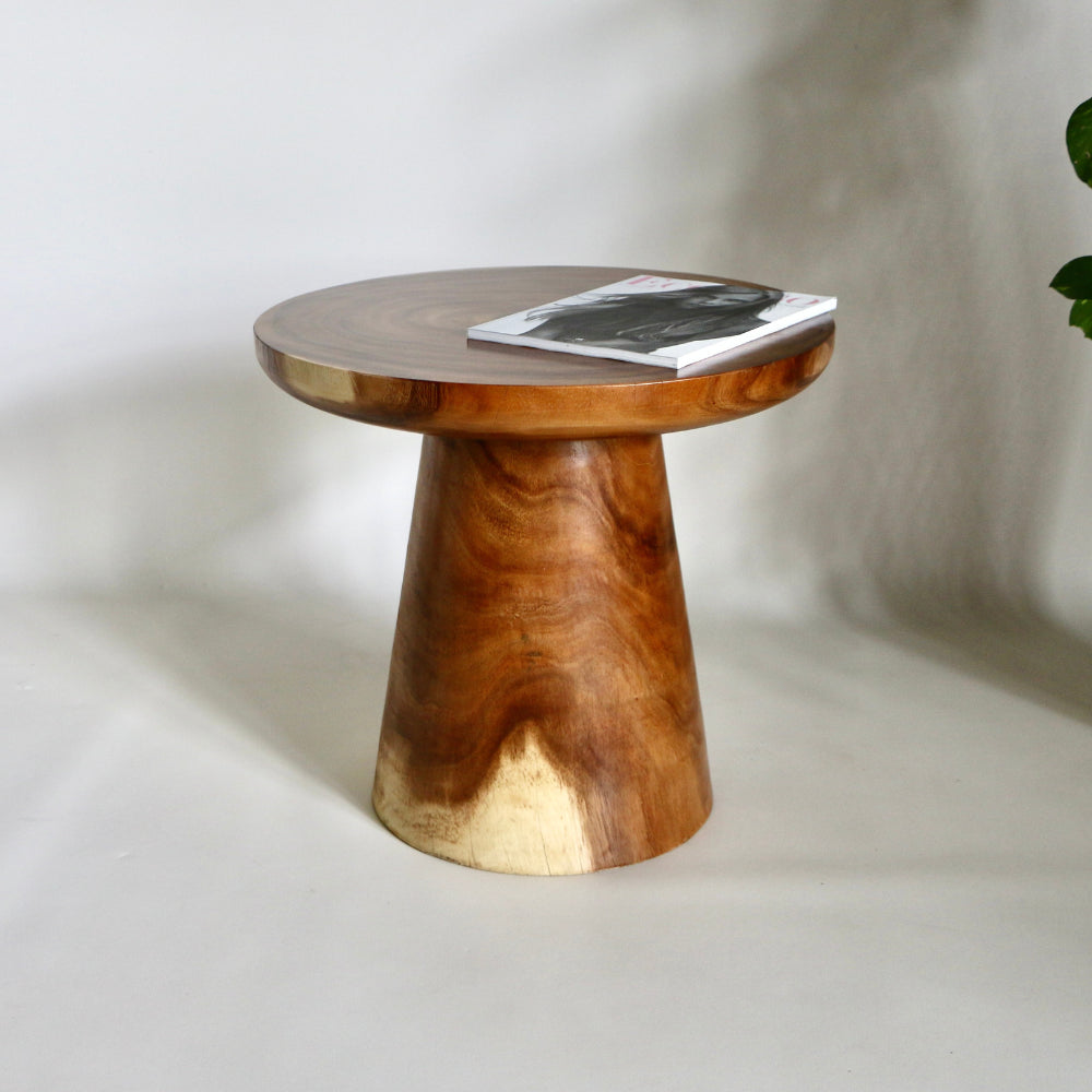 Table d'appoint ronde en suar 60 cm