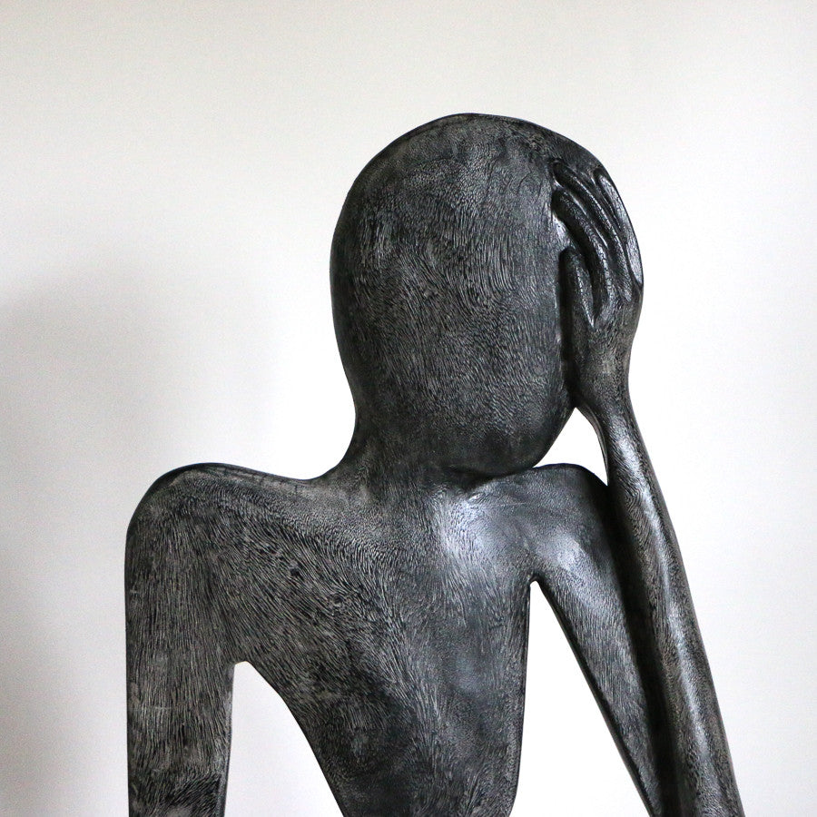 Sculpture Pensi en bois