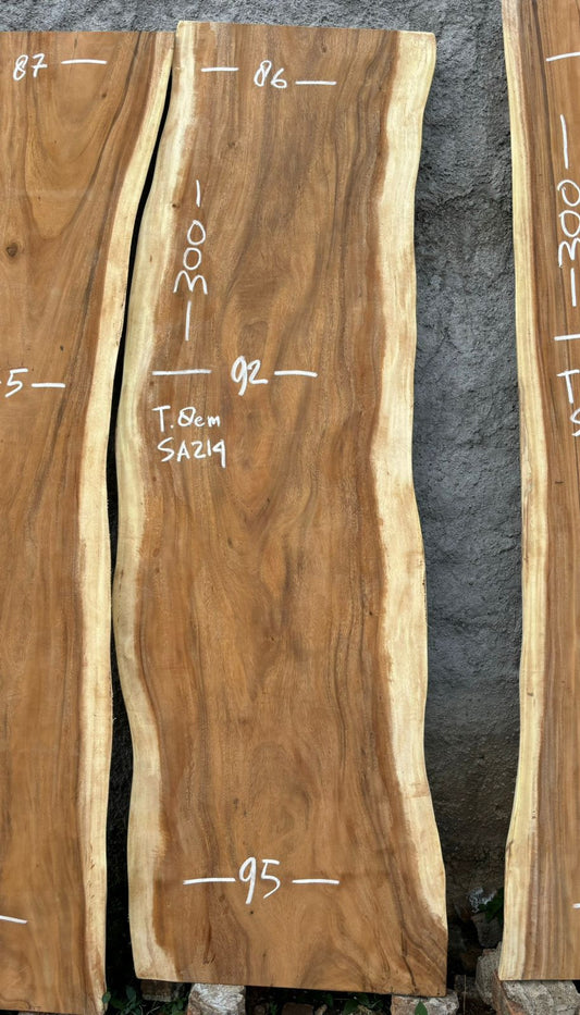 Table à manger en bois de suar massif 300 x 95 cm