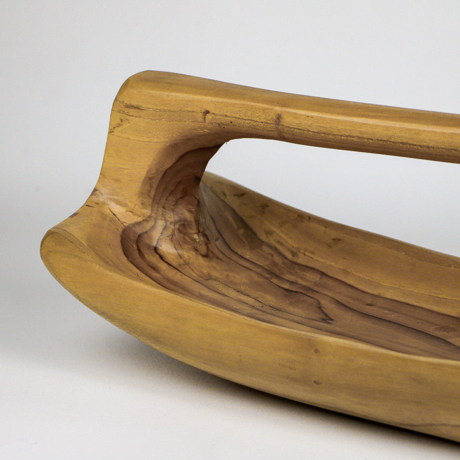 Corbeille de fruits en bois de teck 60x20x20