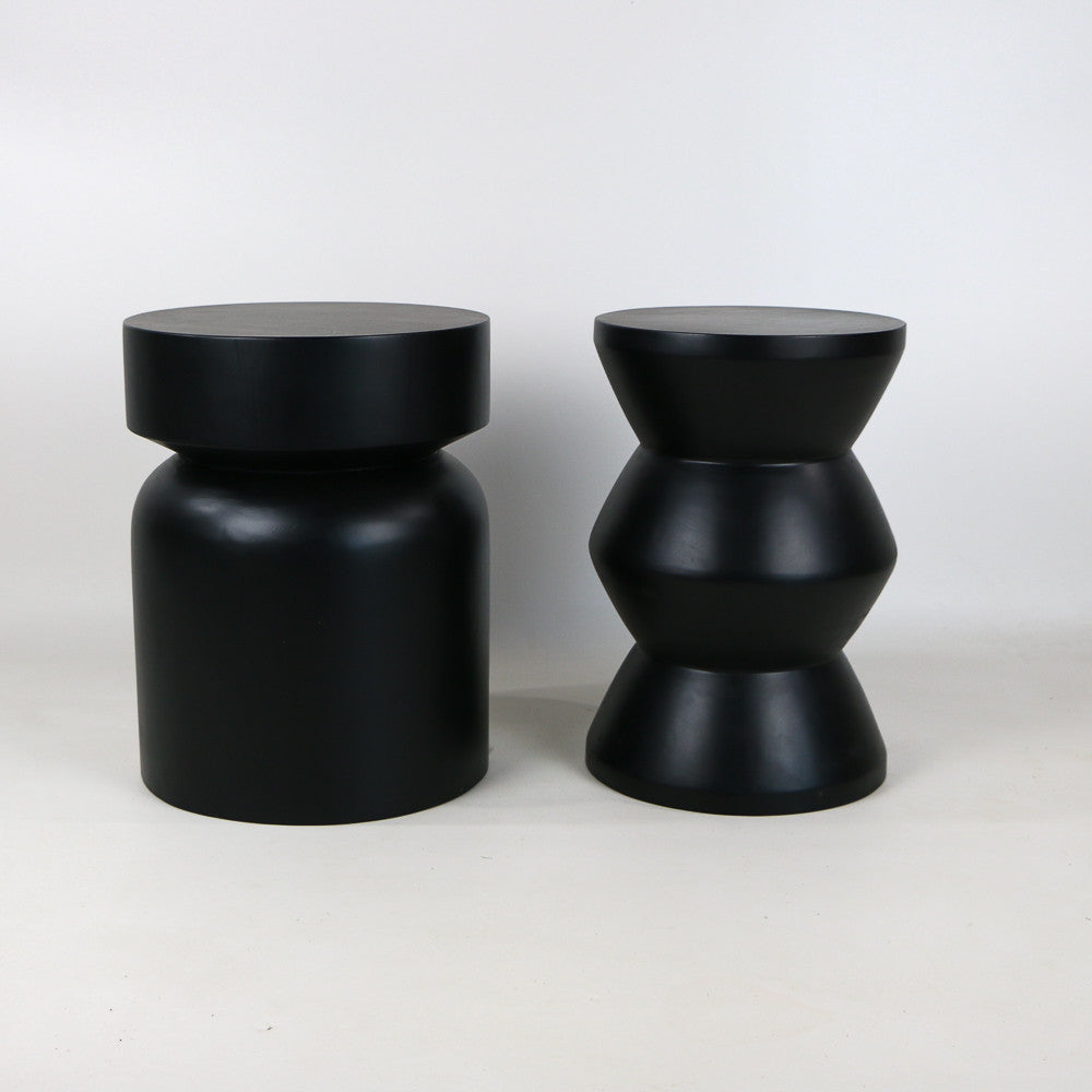 Stool Yuni en bois de manguier BLACK