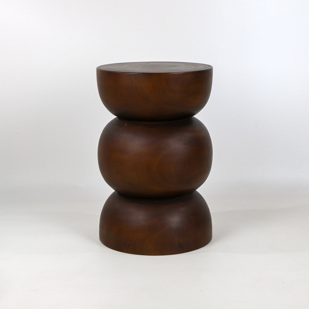 Stool Ayu en bois de manguier DARK BROWN