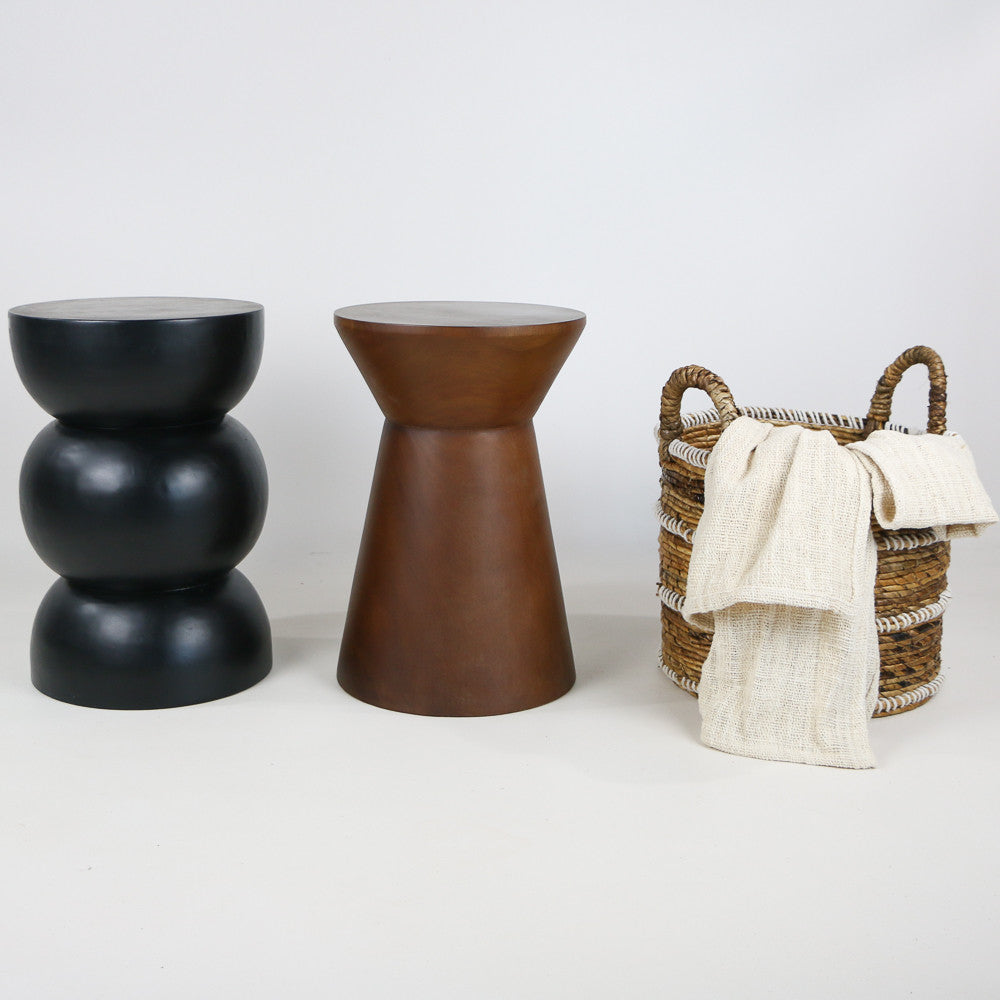 Stool Ayu en bois de manguier BLACK