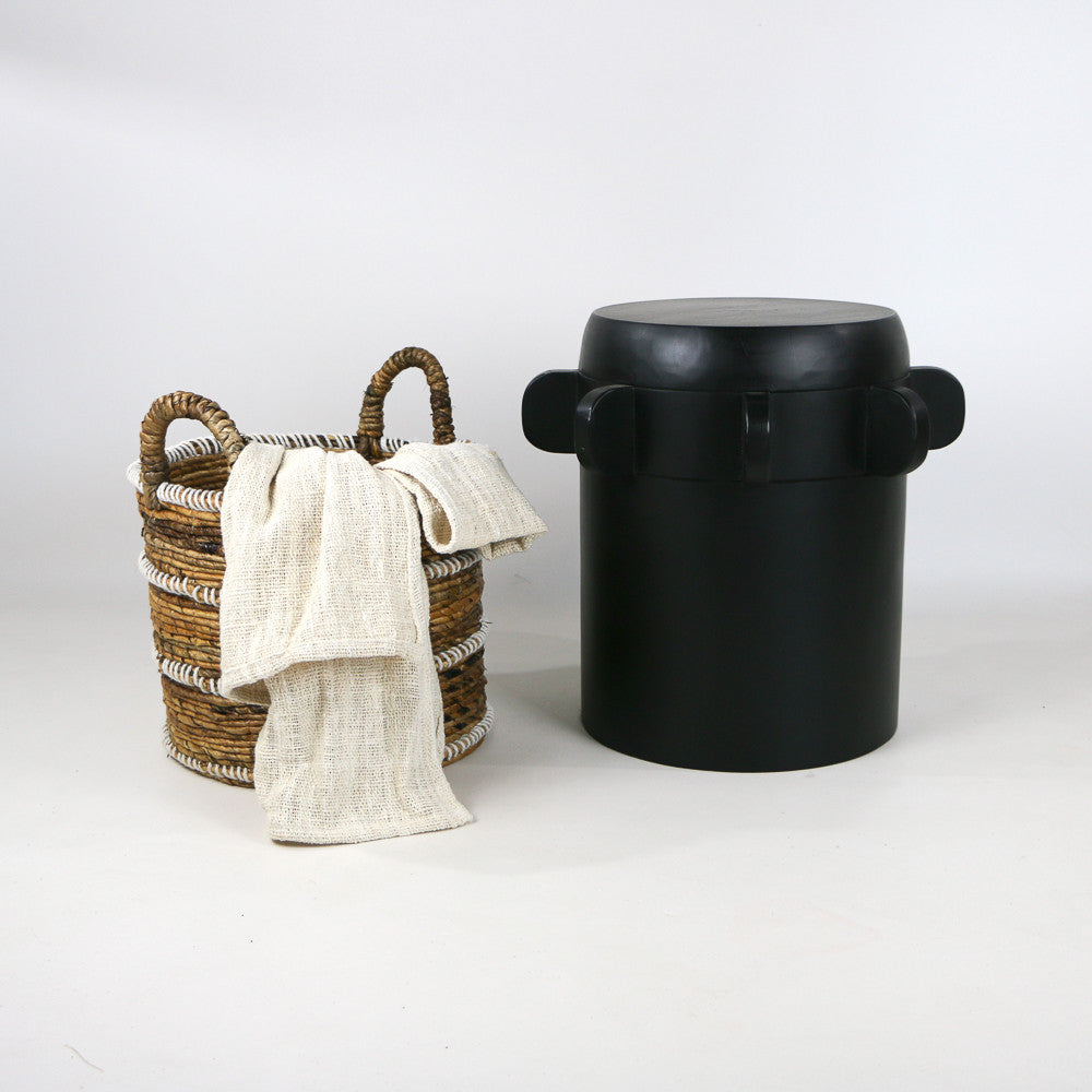 Stool Crusher en bois de manguier BLACK