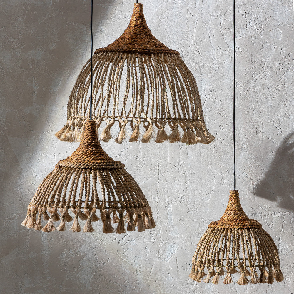 Suspension Andaru en fibre naturelle tressée