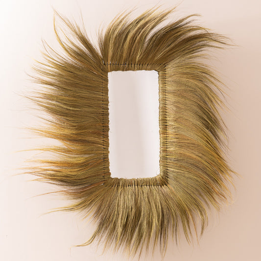 Miroir rectangulaire Papua en fibres naturelles