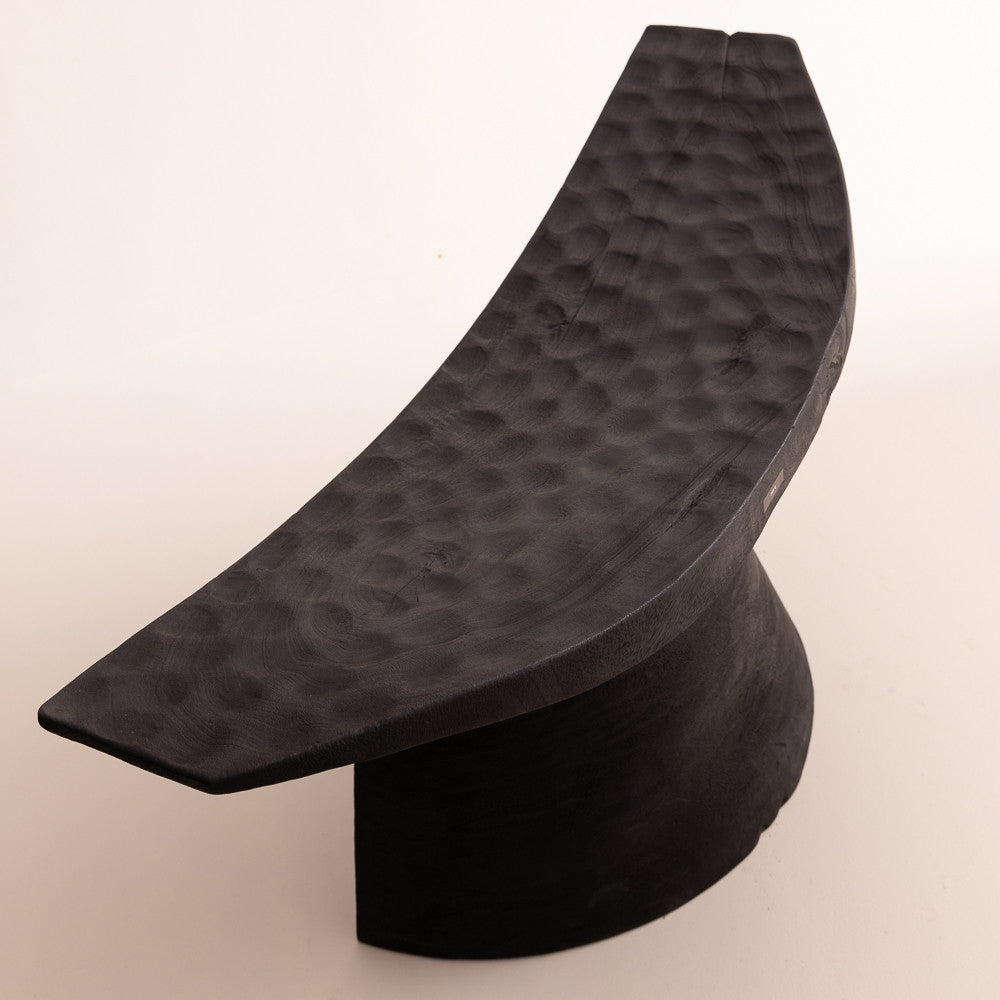Tabouret Mango Martelé - Noir