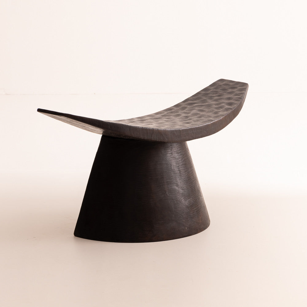 Tabouret Mango Martelé - Marron Vieilli