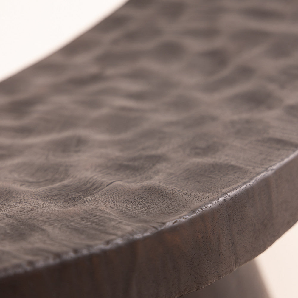 Tabouret Mango Martelé - Marron Vieilli