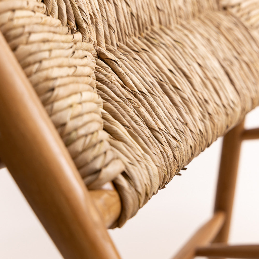 Fauteuil Banana en bois de teck et fibres de banane