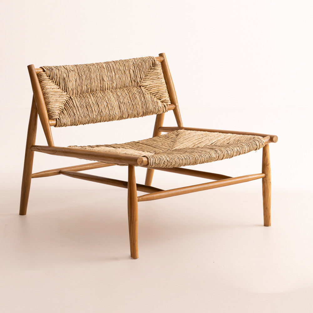 Fauteuil Banana en bois de teck et fibres de banane