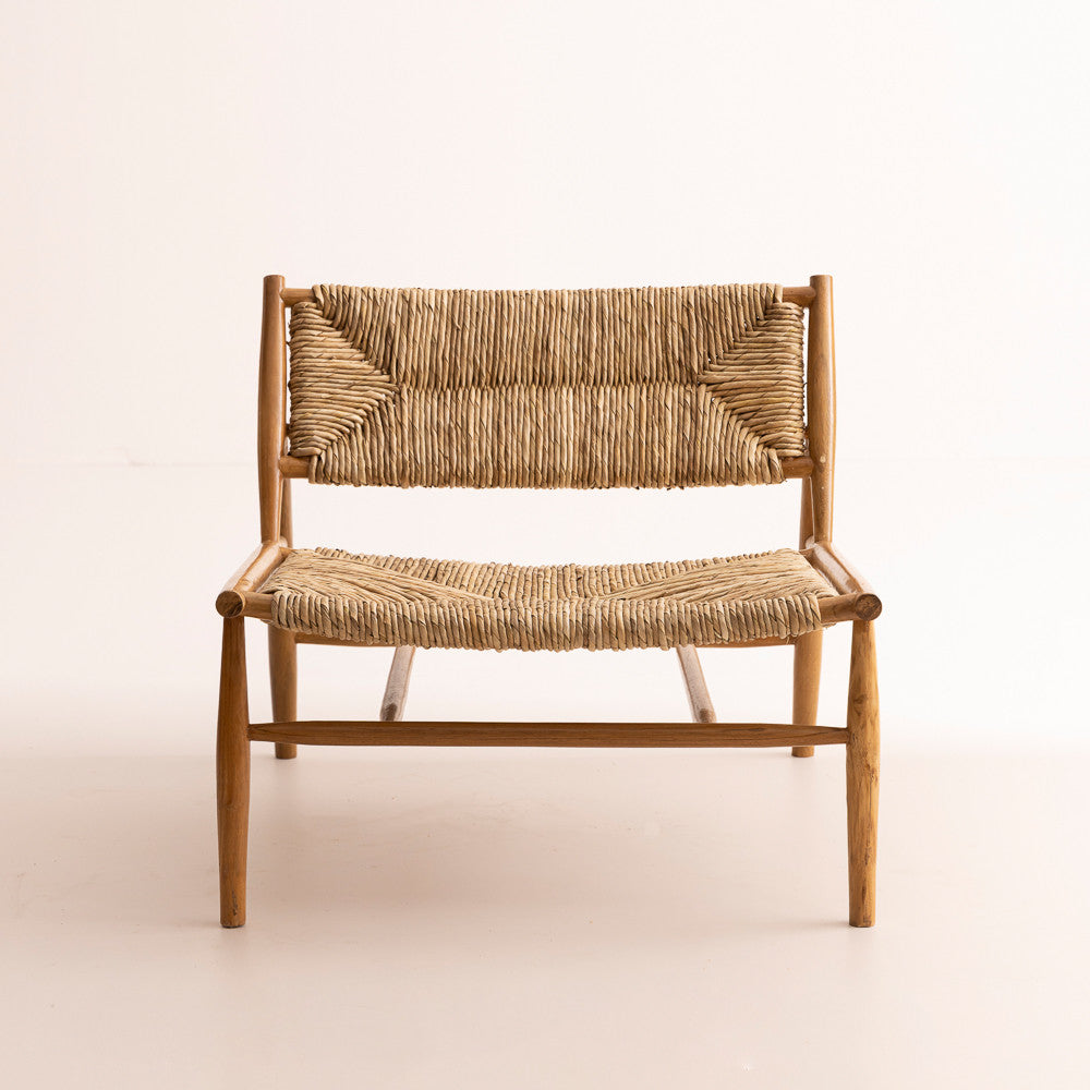 Fauteuil Banana en bois de teck et fibres de banane