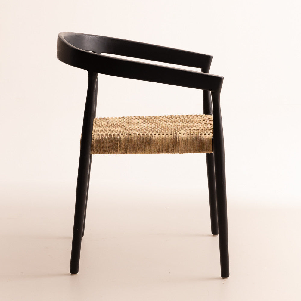 Chaise en bois de teck - Selly Black