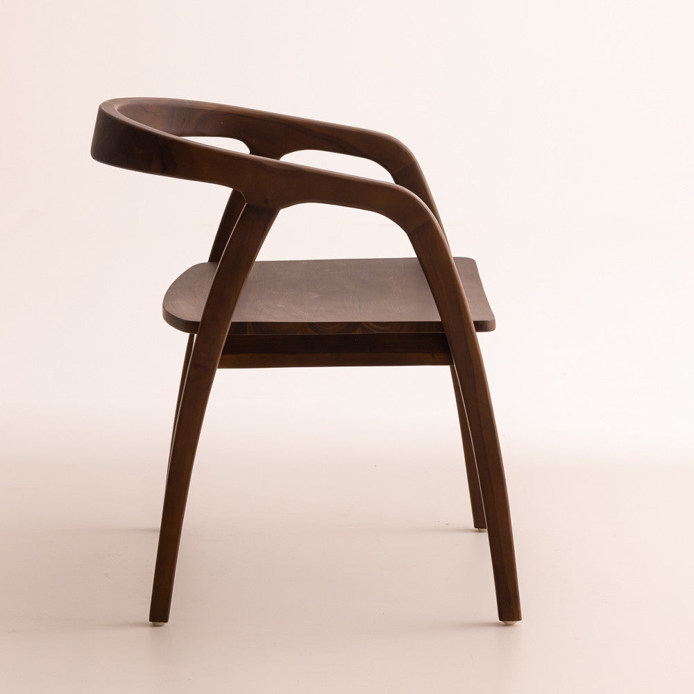 Chaise en bois de teck - Vano Dark Brown