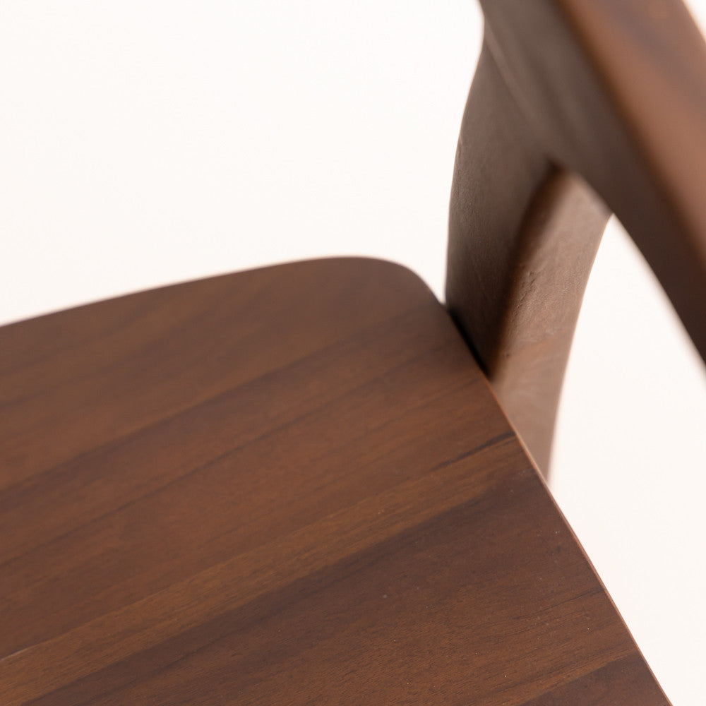Chaise en bois de teck - Vano Dark Brown